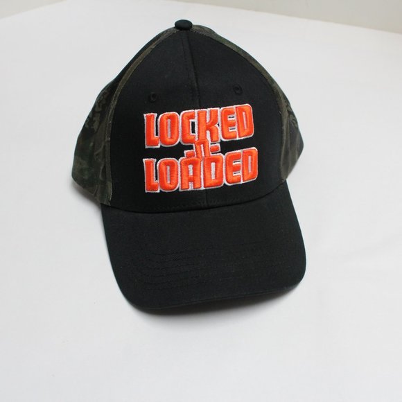 NWOT Men's Unisex Locked-n-Loaded Hook & Loop Closure Baseball Style Cap Hat - Picture 1 of 15